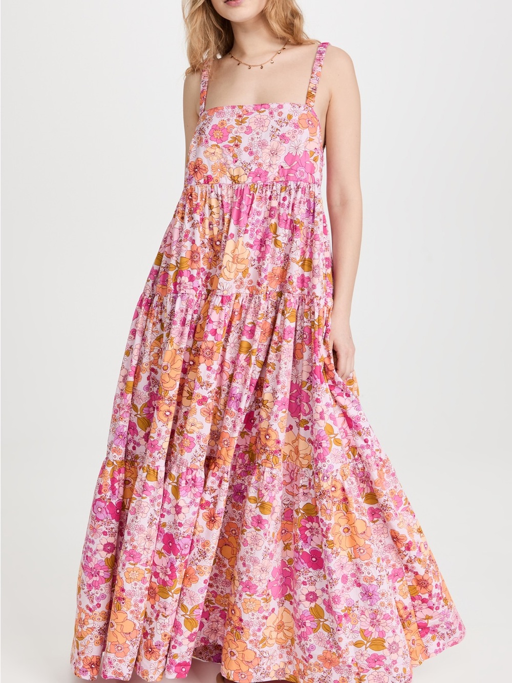 NWT Free People Park Slope maxi dress in Blossom Combo